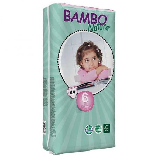 Bambo Nature Size 6 Big Package, 2 Diaper Packs + 2 Wipes