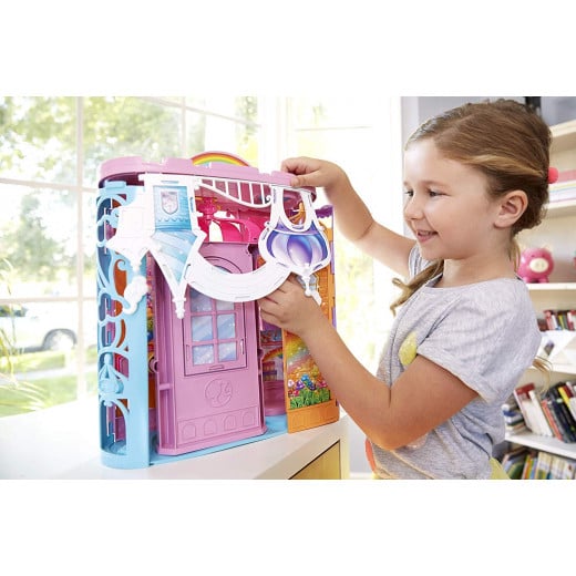 Barbie Fantasy Fairytale Portable Castle Dreamtopia, Colourful Playset, Accessories, House, Multi