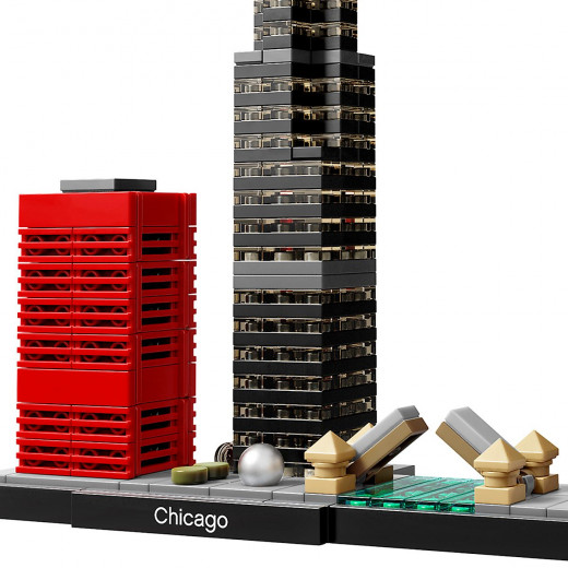 مجموعة بناء شيكاغو سكاي لاين، 444 قطعة  من ليجو
