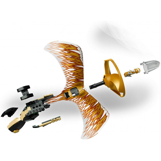 LEGO Ninjago Golden Dragon Master Flying Toy, Easy to Fly Glider for Kids