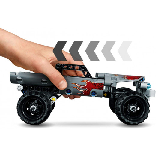LEGO Technic Getaway Toy Truck, Pull-Back Motor, Monsters Truck Model