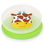 Skip Hop Baby Plate Non-Slip Smart Serve 2 Piece Rubber Grip, Giraffe