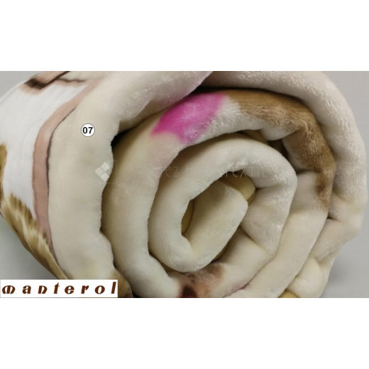 Baby Blanket By Manterol 110 X 140 cm - Beige