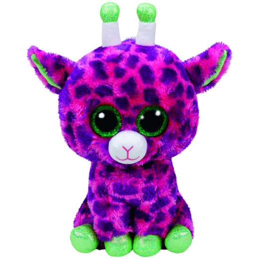 Ty Gilbert Glitter Eye Pink Giraffe Beanie Boo Plush – Pink/Purple, 72 cm, Glub Sliding's