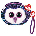 Ty Moonlight The Owl Sequin Soft Toy Purse 10 cm Multi-Coloured