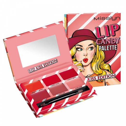 Misslyn Lip Candy Palette Red Kiss Edition, Number.1, 13,3 g
