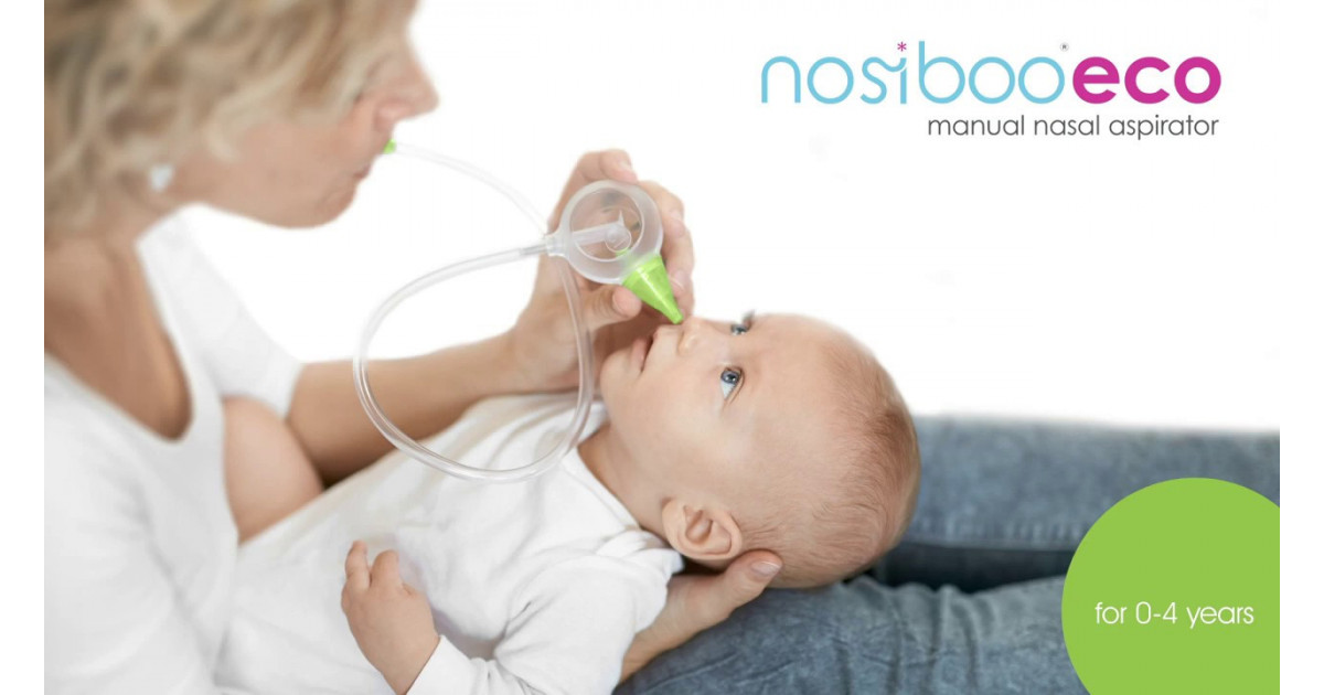 Nosiboo Eco Handy Nasal Aspirator BPA-free Nose Clean with Soft Silicone  Tip