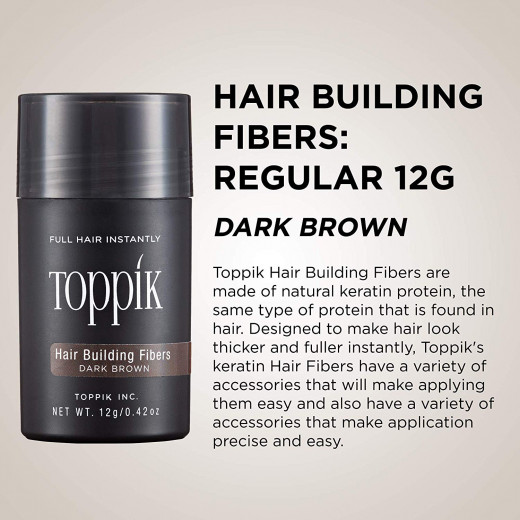 Toppik Hair Building Dark Brown Fibers 12g