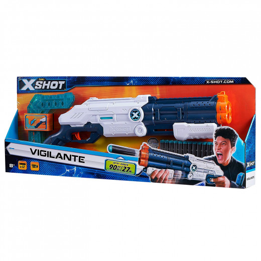 Zuru X-Shot Excel Vigilante Foam Dart Blaster (12 Darts, 4 Cans)