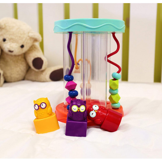 B. Toys – Hooty-Hoo Owl – Shape Sorter with Whacky Sounds & Bead Toy Maze