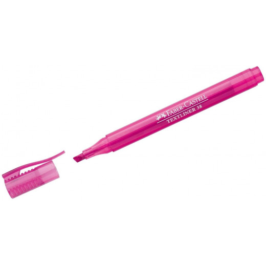 قلم هايلايتر للنص رفيع 38, باللون الزهري, 10 قطع من فابر كاستل