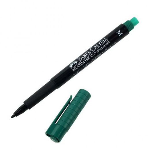 Faber Castell OHP Permanent Marker M- Green, 10 Pieces