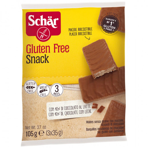Schar Gluten Snack Chocolate Bar, 105 Gram
