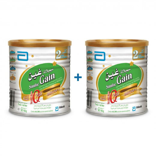 Similac Gain Milk Formula Stage 2 - 400 g ( 2 Tins Free Delivery Offer)