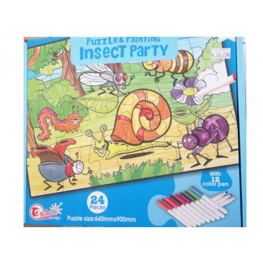 Puzzle and Painting insect party