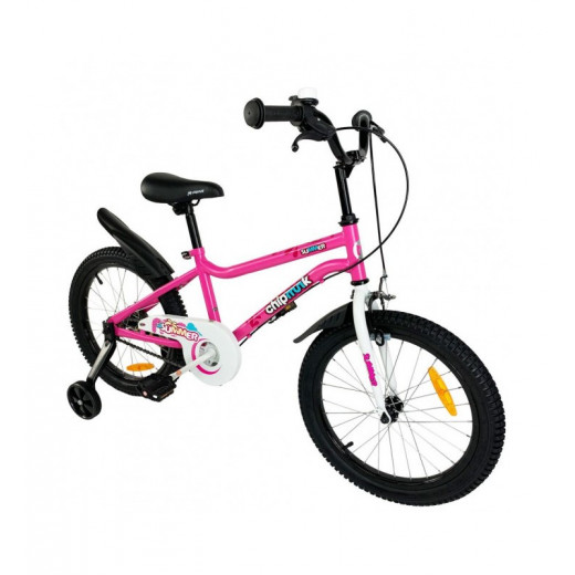 دراجة أطفال رياضية باللون الوردي