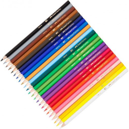 Faber Castell Boya Crayons 24 Colors Full Length