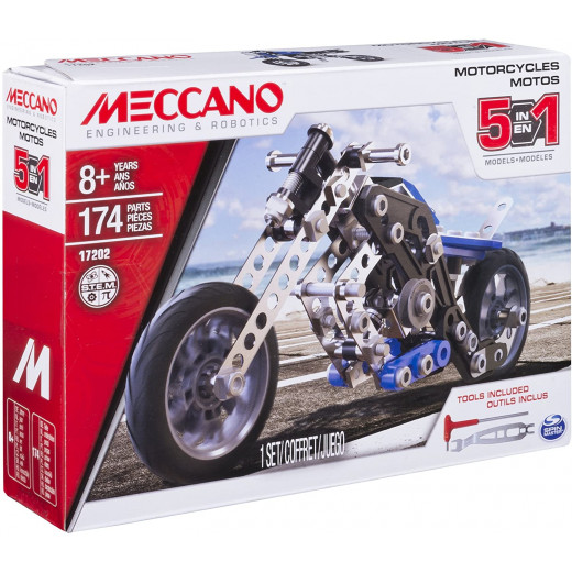 Meccano, 5-in-1 Model - Motorcycles