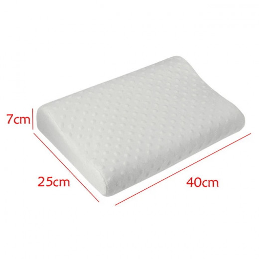White Orthopedic Memory Foam Pillow