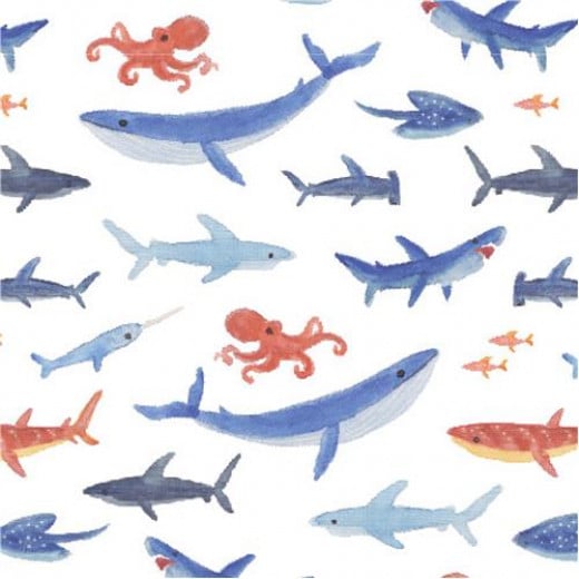 Stephen Joseph Muslin Blanket, Shark