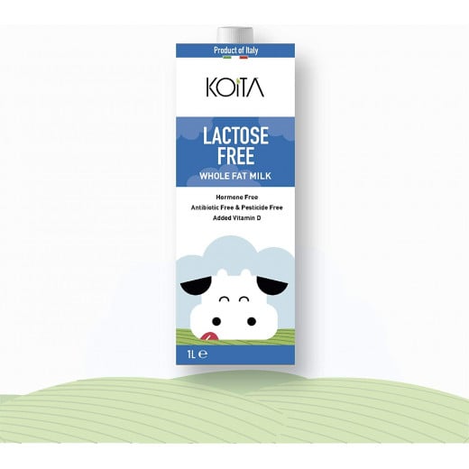 KOITA Lactose Free Whole Fat Milk 1L - Pack of 12