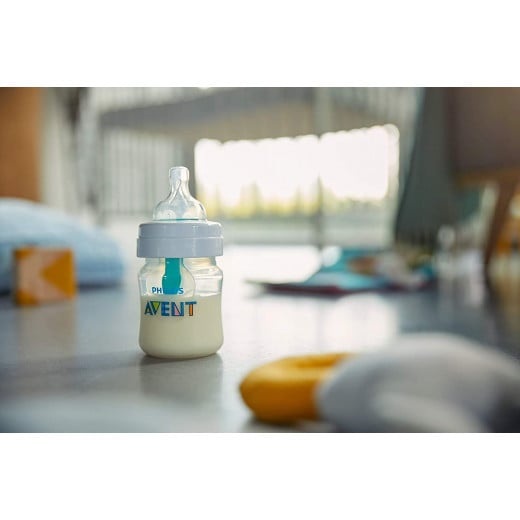 Philips Avent Anti Colic Bottle with Airfree Valve, 125 ml, Pack of 1, Clear