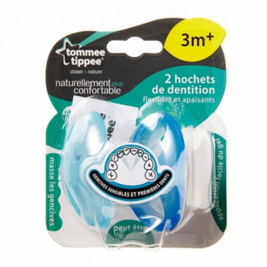 Tommee Tippee Closer to Nature +3 months Teether, 2 pieces, Blue