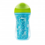 Chicco NaturalFit Insulated Rim Spout Trainer Sippy Cup, 9 Ounce, Green
