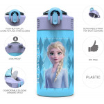Zak Designs Frozen 2 Elsa 16 oz. Water Bottle With Straw