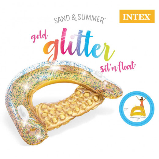 Intex glitter Sit 'N Float chair, Gold Color