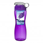 Sistema Hourglass Plastic Water Bottle, 645 ml, Purple