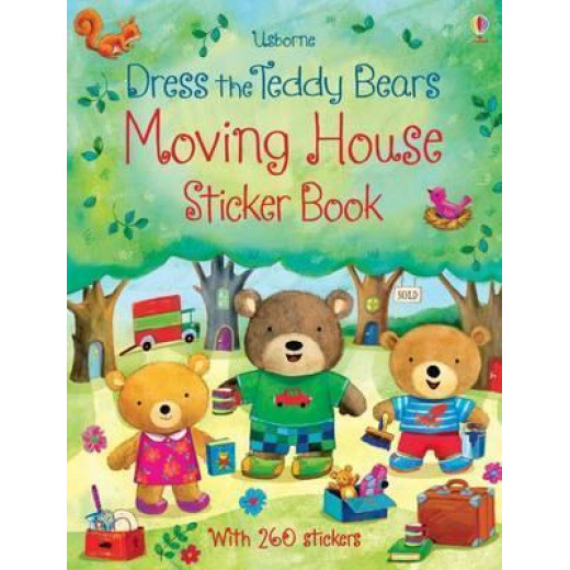 Dress the Teddy Bears Moving House Sticker Book, 24 pages