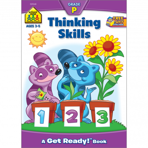 School Zone Thinking Skills Preschool Workbook, 32 pages