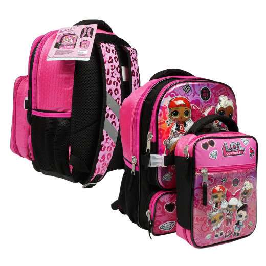LOL Surprise! Backpack with Lunch Bag, 41 cm
