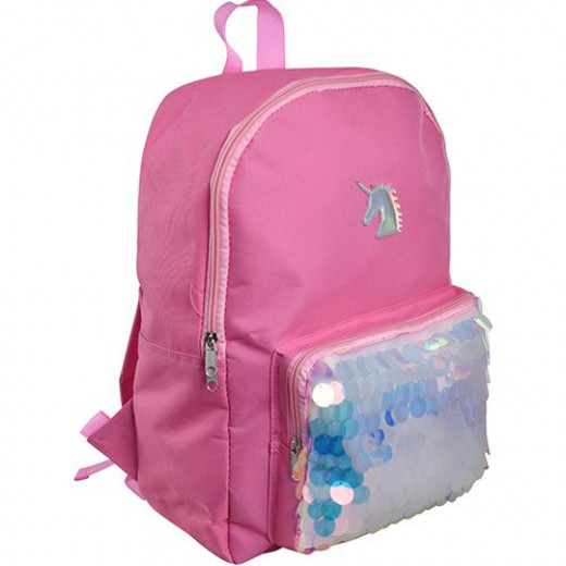 Backpack Unicorn with Large Sequins, 41 cm