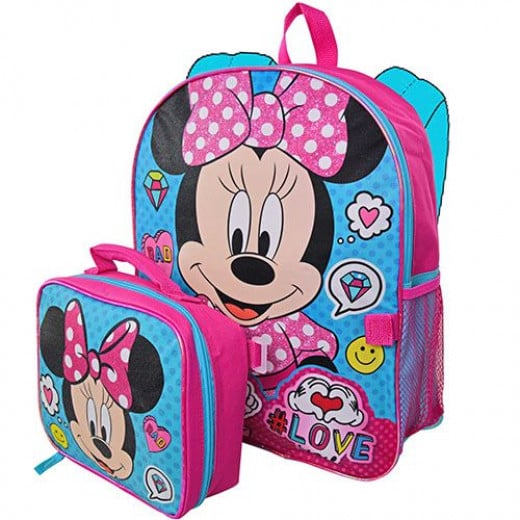 Minnie 16" Backpack with Lunch Bag