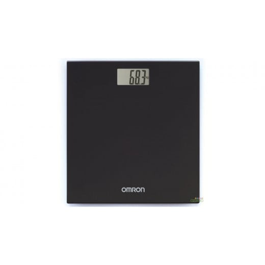 Omron Digital Personal Body Technology Weighing Slim Bathroom Scale, Black