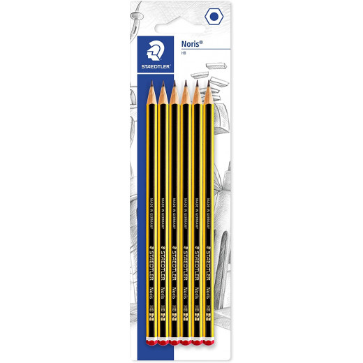Staedtler Noris HB Pencils, Pack of 6