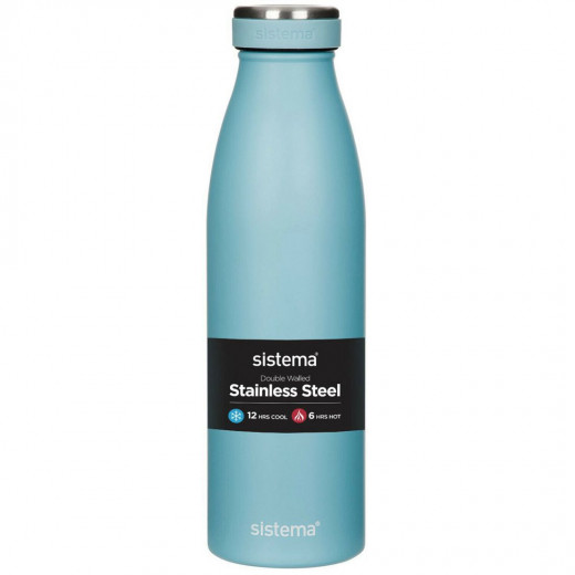 Sistema Stainless Steel Bottle 500ml - Blue