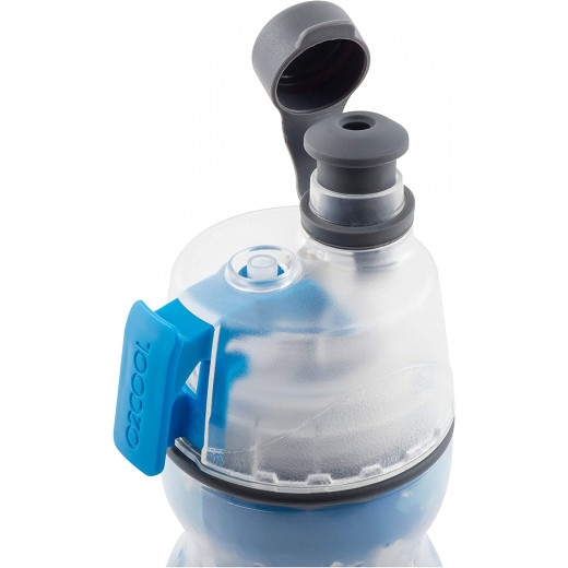 O2COOl Mist 'N Sip Locking Lid Water Bottle - Blue Splash,  590 ml