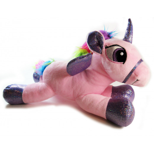 Sparkle Club, Small Unicorn Plush Pillow 9.8", Pink
