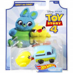 Disney Pixar Toy Story 4 Hot Wheels Character Cars - Ducky and Bunny