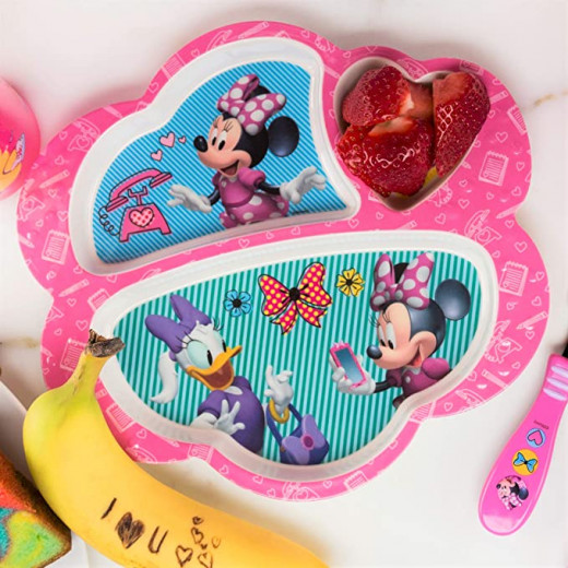 Zak Designs Kids Divided Plates, Disney Minnie Mouse & Daisy