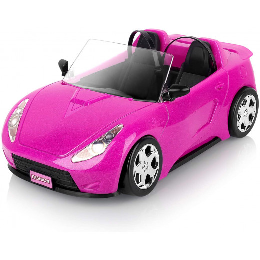 Super Joy Bright Magenta Convertible Doll Car