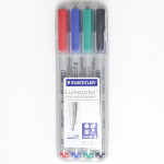 Staedtler Lumocolor® Non-Permanent Pen M, Pack of 4