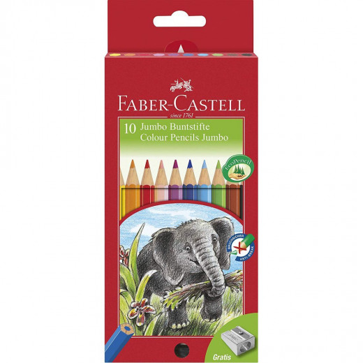 Faber Castell Jumbo Grip Colour Pencil Set 10