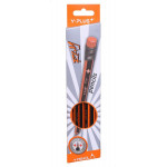 Y. Plus Ray Hb Triangle Pencil With Eraser- Pack of 12