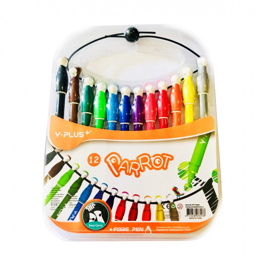 Y. Plus PARROT Colored Pencils, 12 Colors