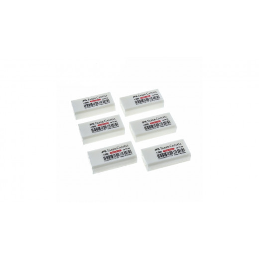 Faber- Castell PVC Free Eraser White (6pc)