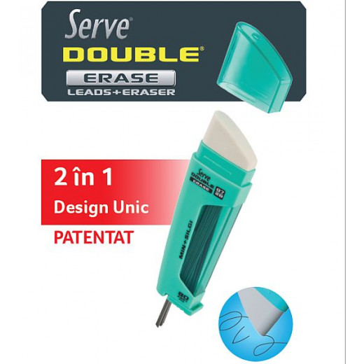 SERVE Double Erase Lead Tube 0.7 mm and Eraser (blue)